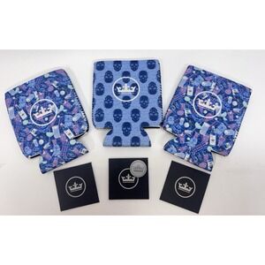 NEW LOT Peter Millar  Cocktail / Skull Koozies &‎ Ball Markers 3 Each / 6 Pieces